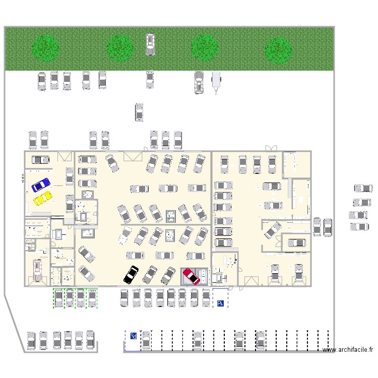 events auto gretz 2024. Plan de 21 pièces et 2035 m2