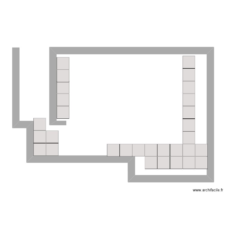 calepinage. Plan de 0 pièce et 0 m2