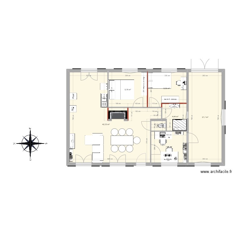 MAISON INITIAL ST GEORGE MODIFICATION. Plan de 7 pièces et 96 m2