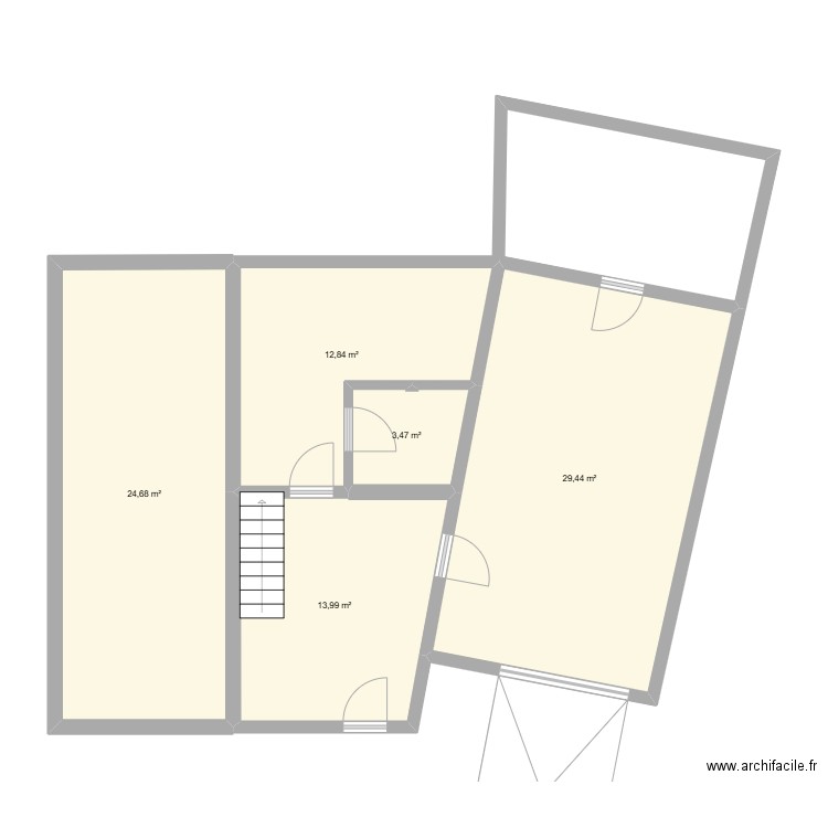 MOLLENS 1. Plan de 5 pièces et 84 m2