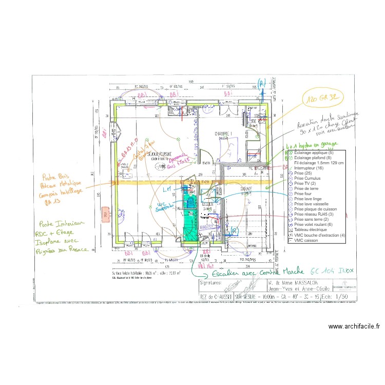 MASSALON RDC. Plan de 0 pièce et 0 m2