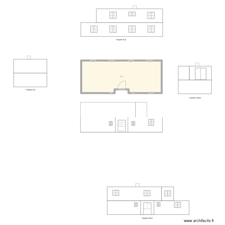 MAISON 2024. Plan de 2 pièces et 139 m2