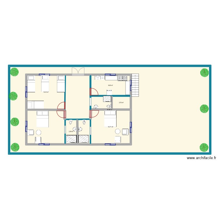 PlanImlil. Plan de 6 pièces et 272 m2