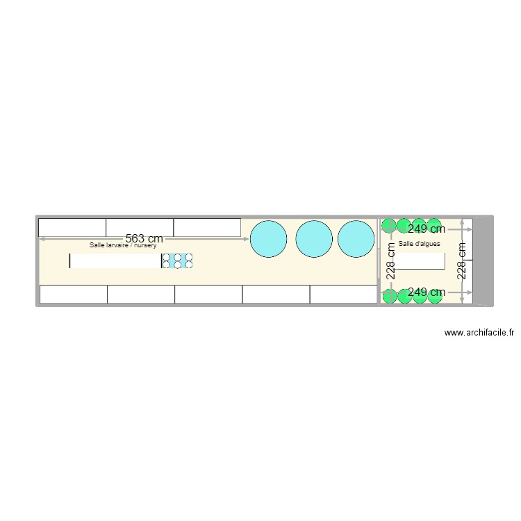 Cheptel 1. Plan de 2 pièces et 26 m2