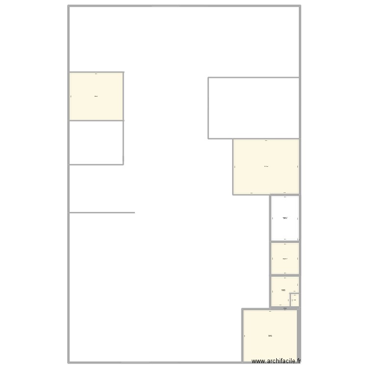 garage. Plan de 8 pièces et 387 m2