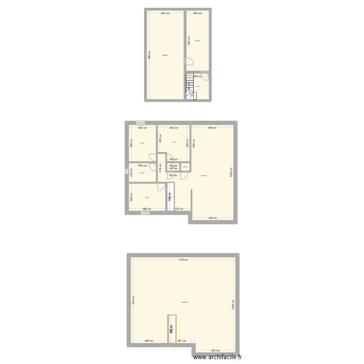 Maison. Plan de 13 pièces et 283 m2