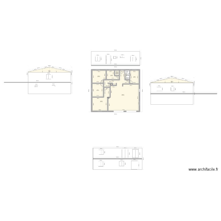 Maison Ternay. Plan de 15 pièces et 211 m2