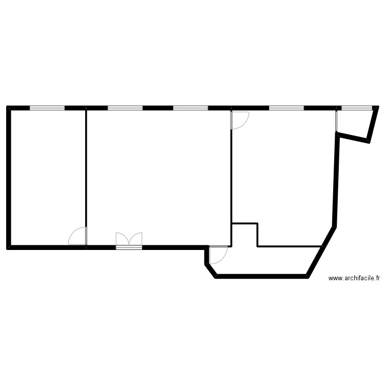 PICHERIT. Plan de 3 pièces et 638 m2