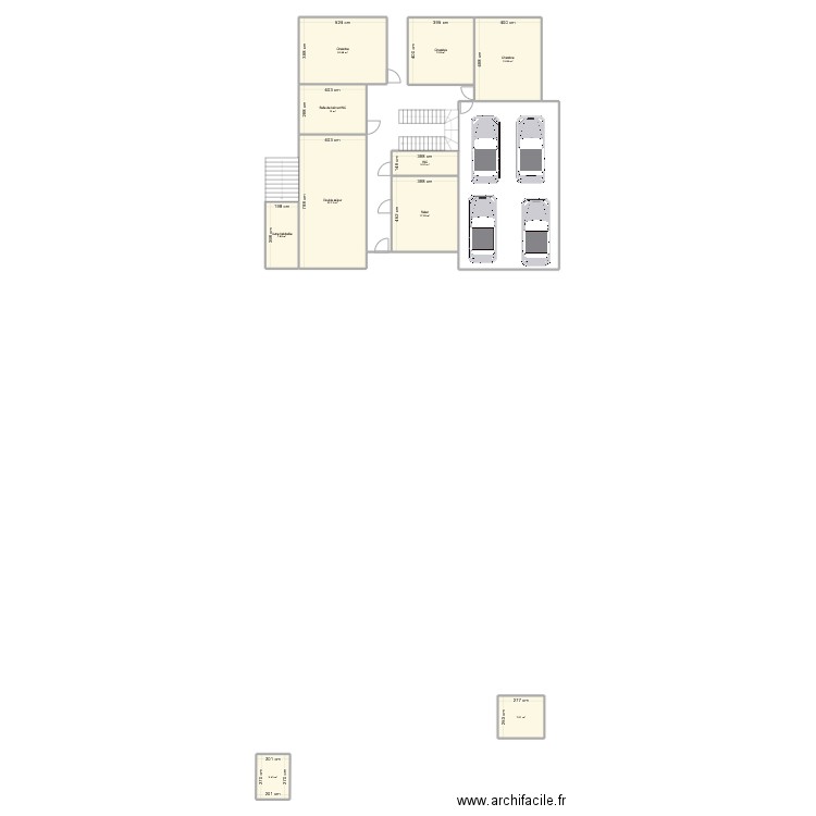 MAISON1. Plan de 10 pièces et 145 m2