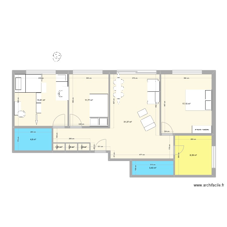 Fontannettaz_2. Plan de 10 pièces et 94 m2