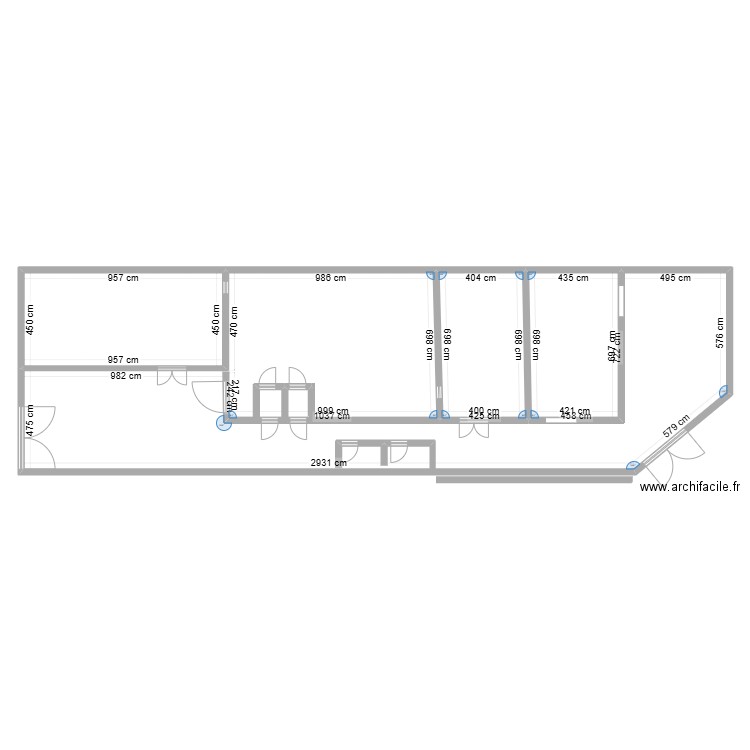 CML1. Plan de 4 pièces et 297 m2