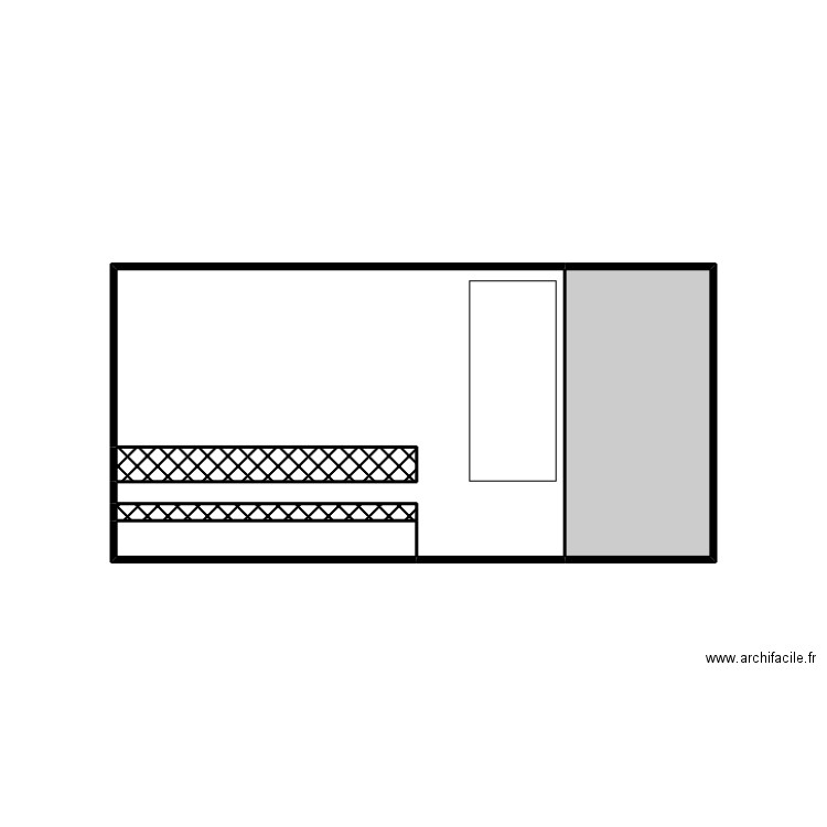 chantier AAA3. Plan de 5 pièces et 13 m2