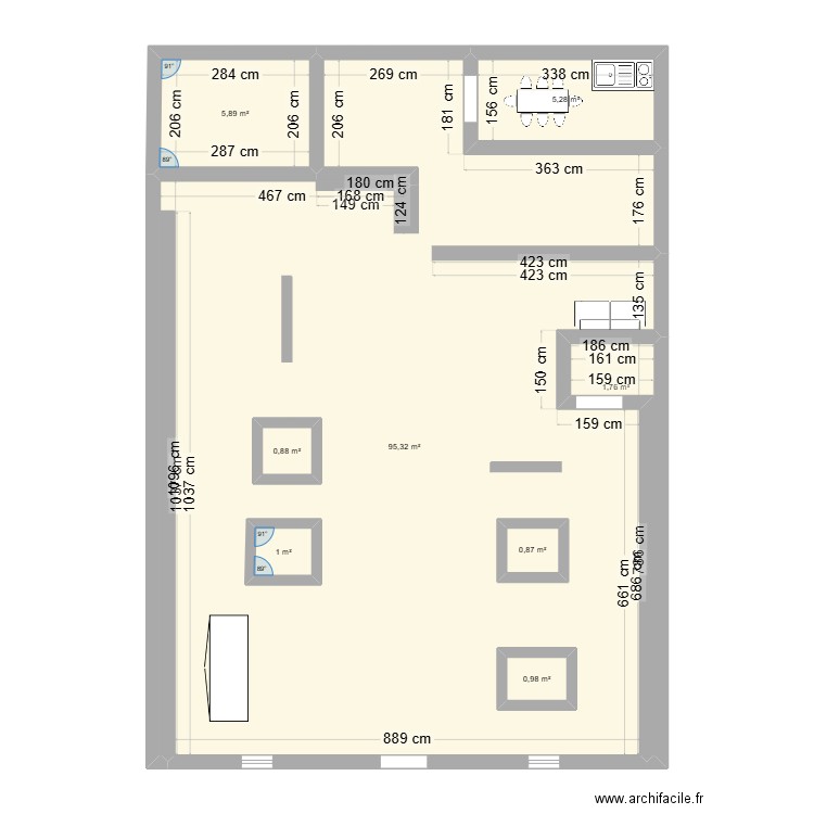 PLAN CULTURE VELO. Plan de 8 pièces et 119 m2