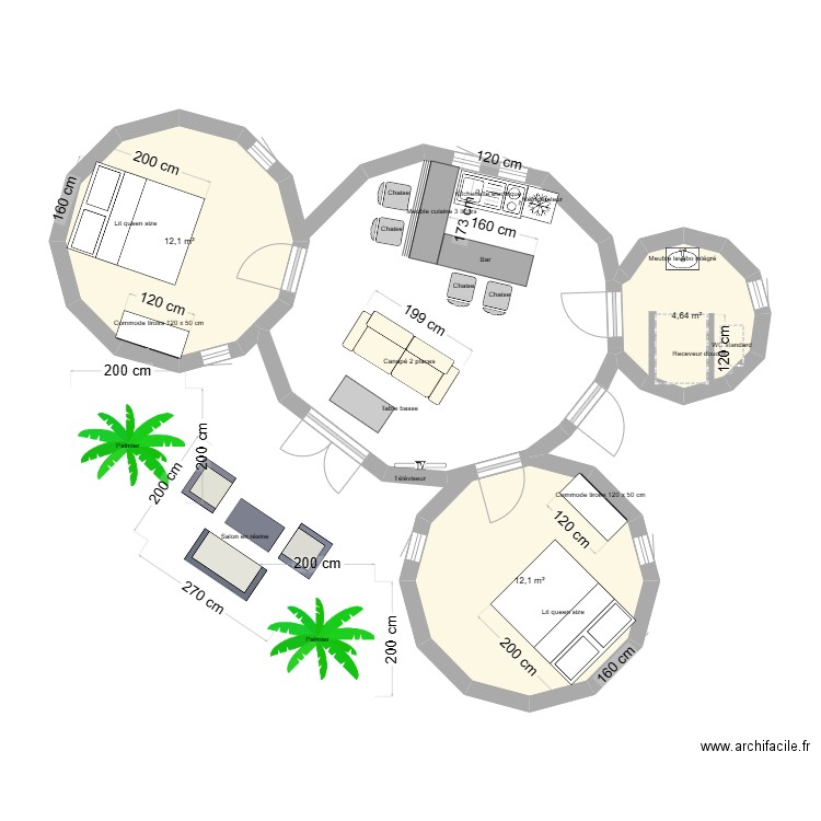 ECODOME 3 PIECES DERNIER. Plan de 3 pièces et 29 m2