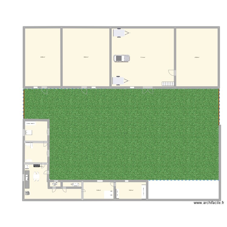 maison. Plan de 9 pièces et 276 m2