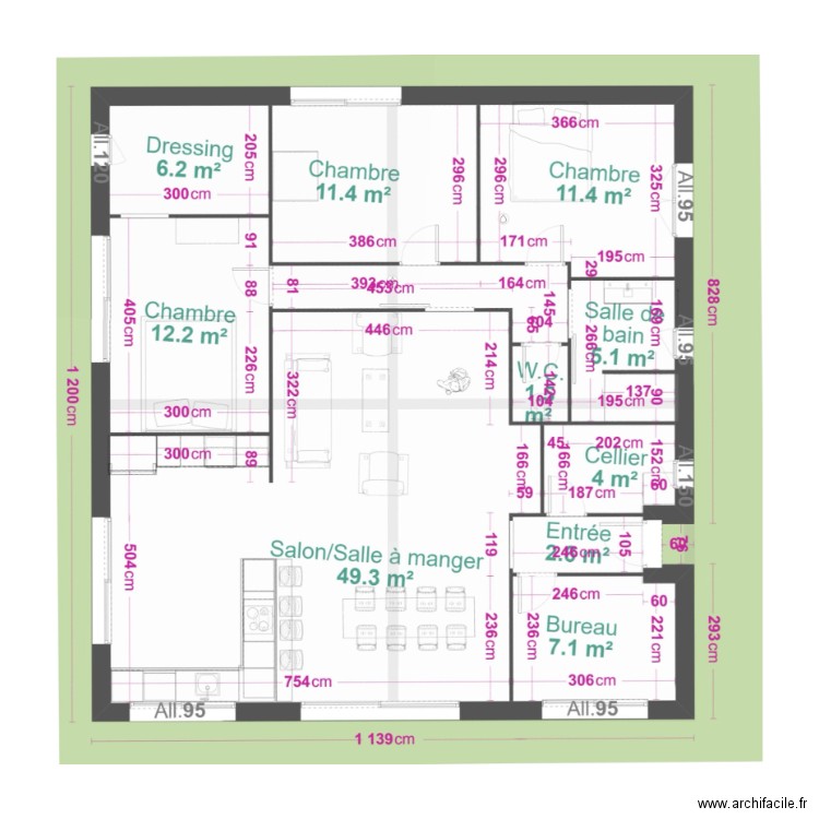 Maison Conflent Plain pied. Plan de 0 pièce et 0 m2