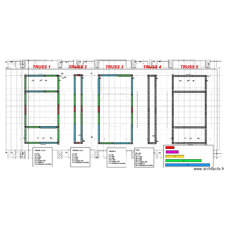 truss Gunvor détails. Plan de 0 pièce et 0 m2