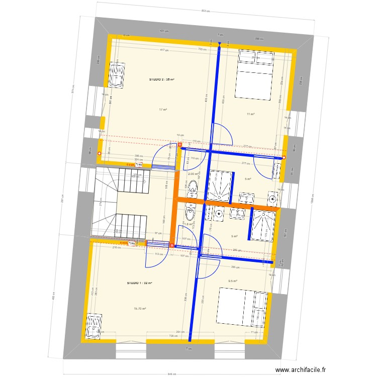 THUONG R+2 revision 3. Plan de 1 pièce et 80 m2