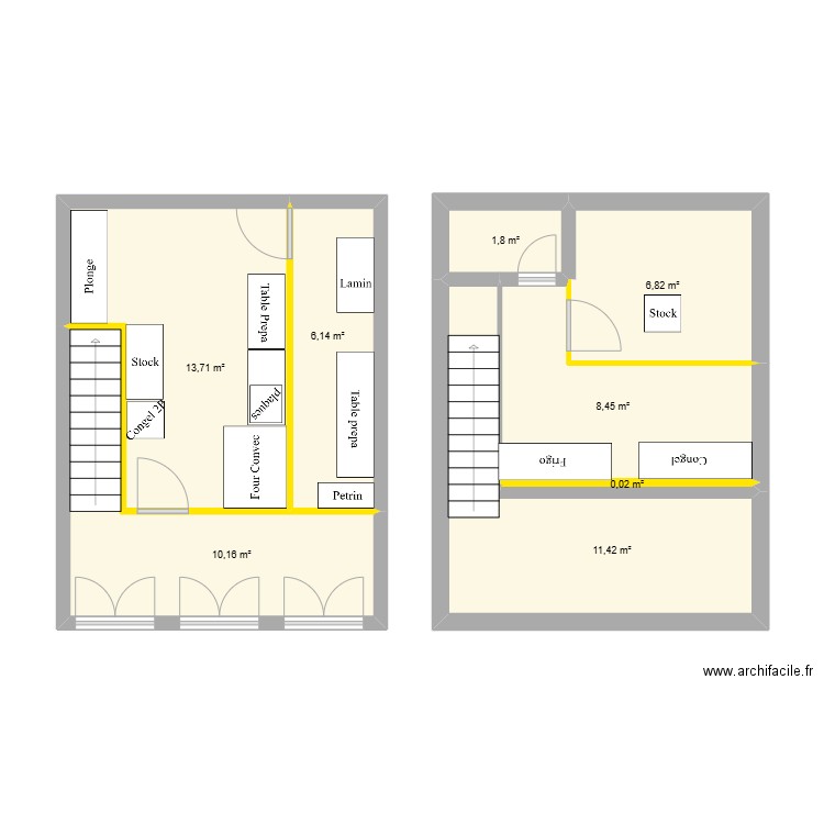 Cuisine Marcilio Dias. Plan de 8 pièces et 59 m2