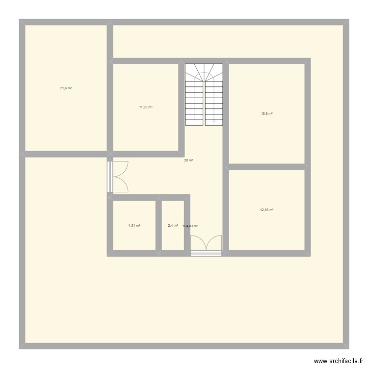 EL HAMMA 2. Plan de 8 pièces et 193 m2