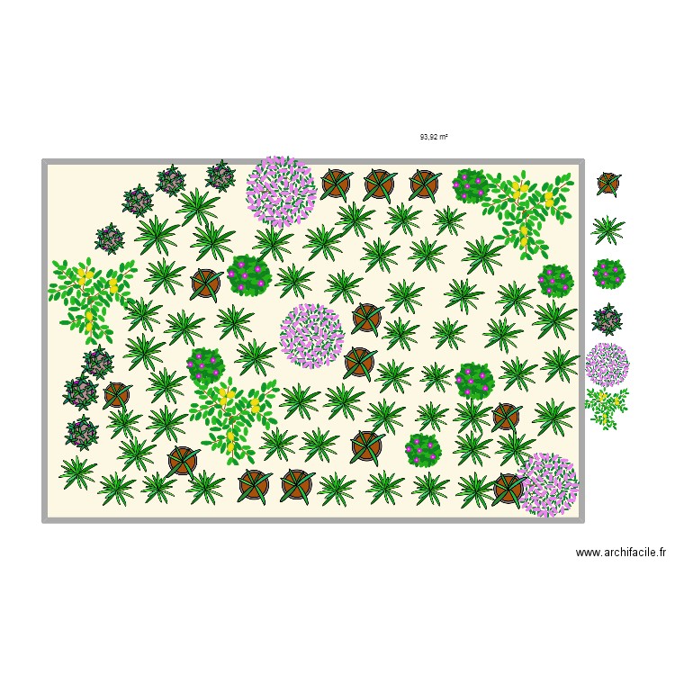 plantation calviac. Plan de 1 pièce et 94 m2