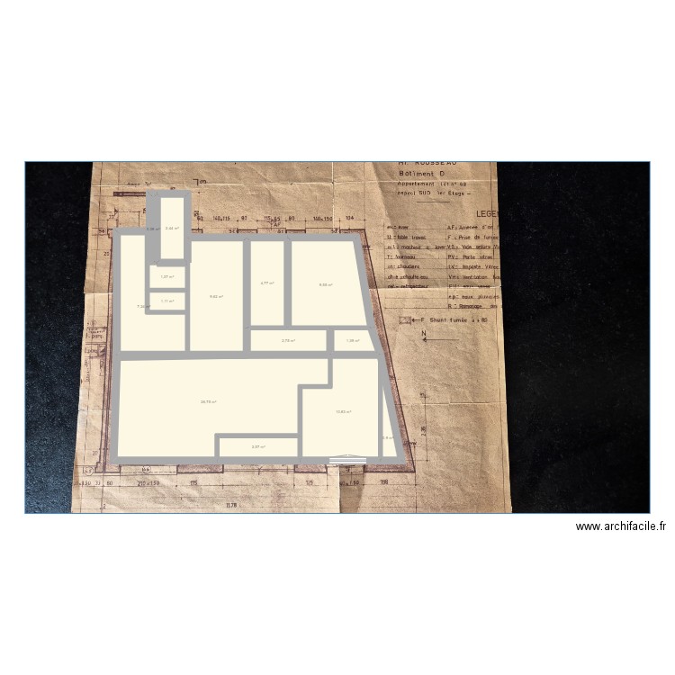 ACACIA2. Plan de 14 pièces et 81 m2