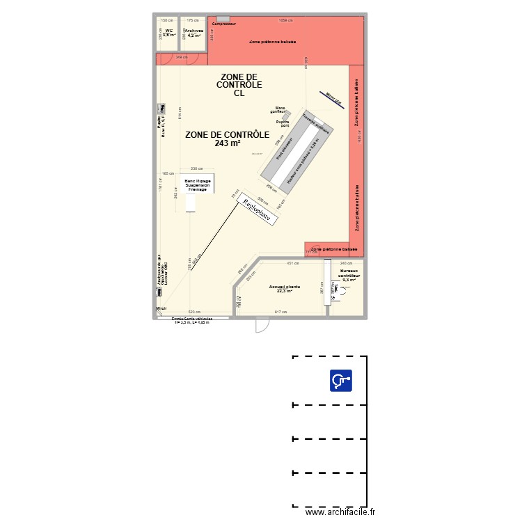 CCT mixte VL/CL AL2C EPAIGNES. Plan de 5 pièces et 283 m2