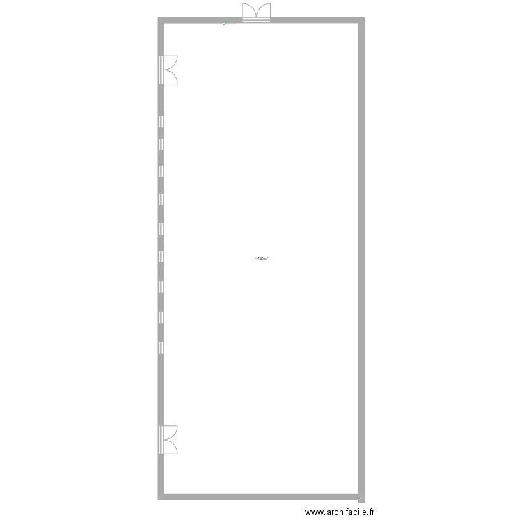 Plan Atelier Maintenance. Plan de 1 pièce et 229 m2