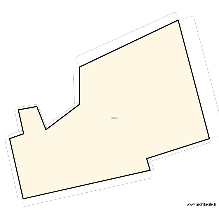 SARL A&C. Plan de 1 pièce et 209 m2