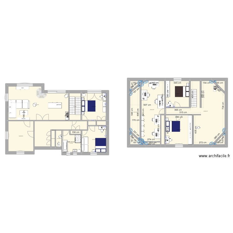 Dardilly cote vide. Plan de 22 pièces et 244 m2