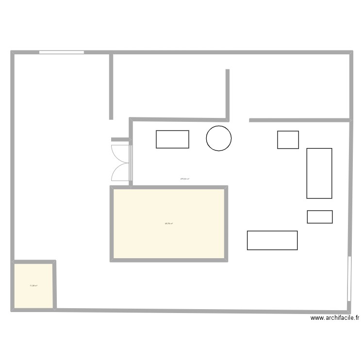 USINE SOAVA. Plan de 3 pièces et 594 m2