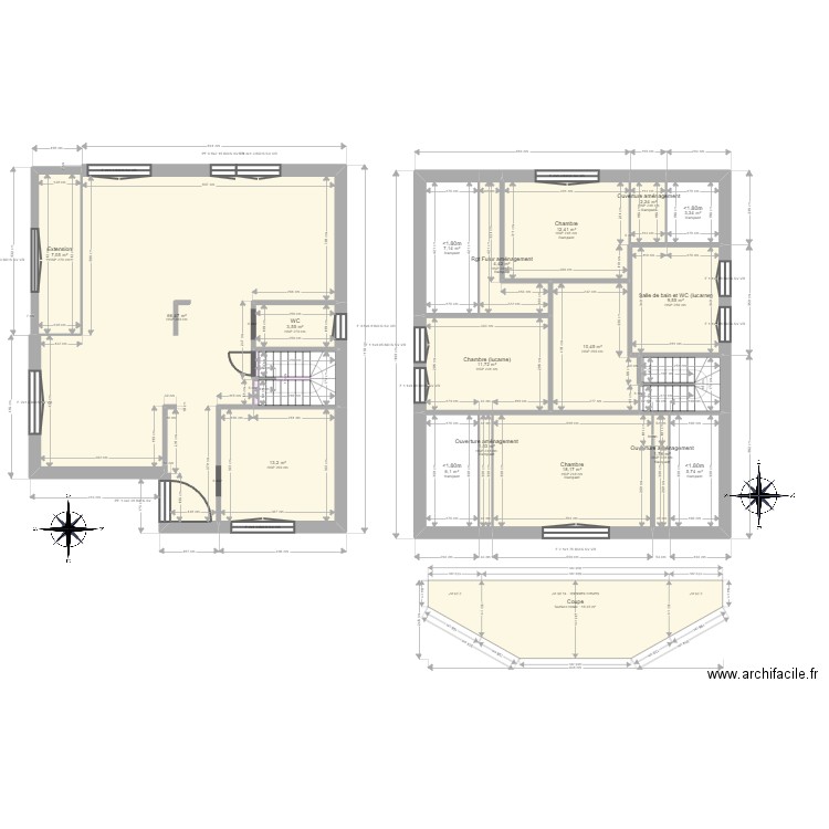 ML24004437 WOLFF. Plan de 19 pièces et 193 m2