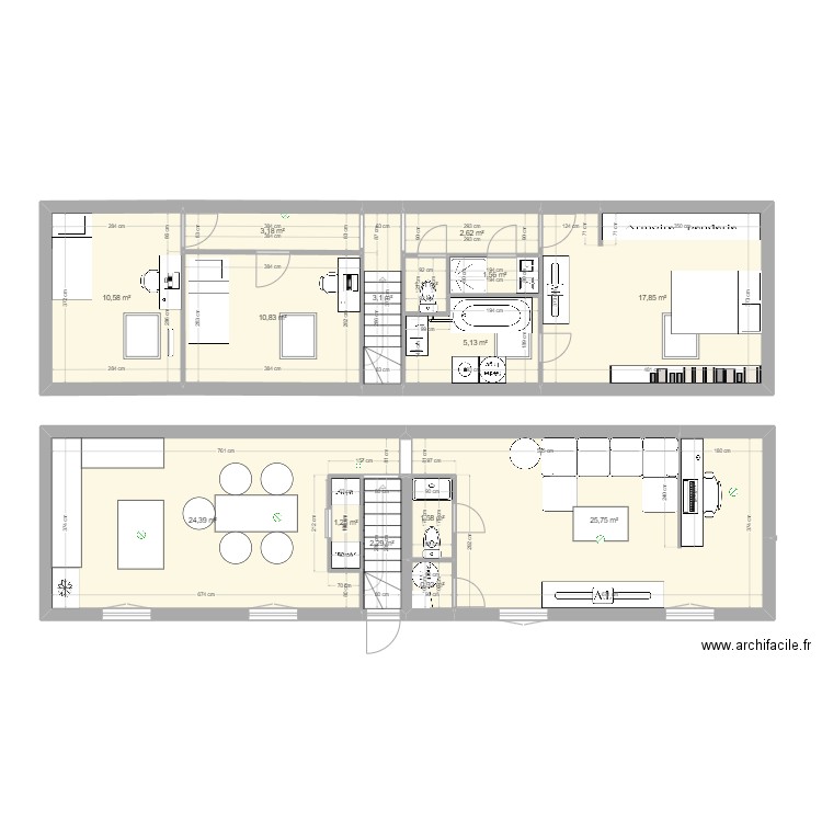 future appart esc milieu 1 v9. Plan de 15 pièces et 112 m2