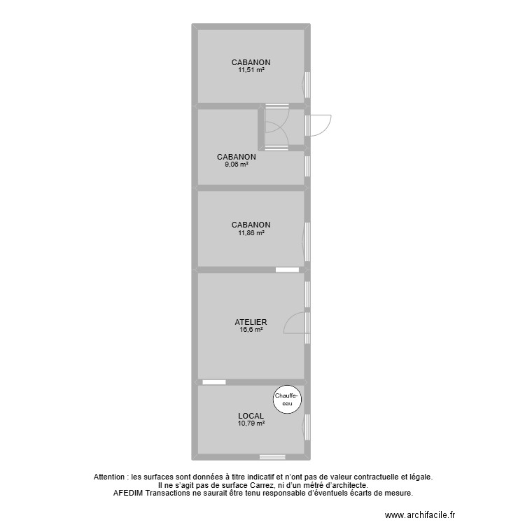 BI 21290. Plan de 33 pièces et 251 m2