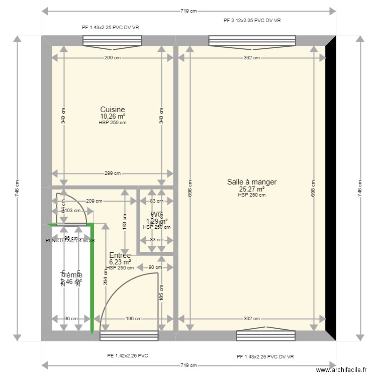 ML24007879. Plan de 20 pièces et 136 m2