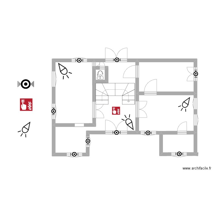 TERRIER. Plan de 6 pièces et 41 m2