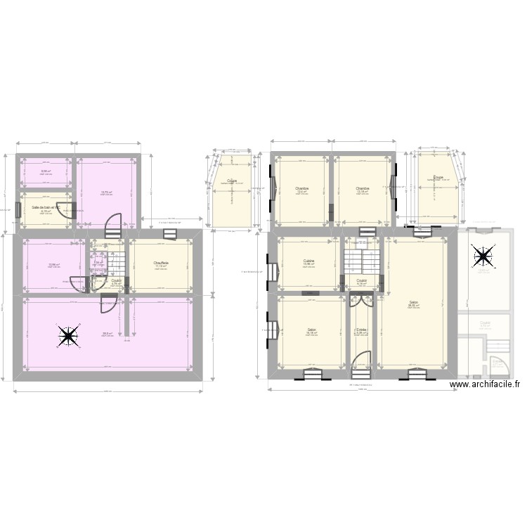 ML24006424 JOLY S. Plan de 19 pièces et 208 m2