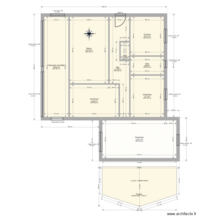 ML24018144 - BORGHETTI. Plan de 9 pièces et 110 m2