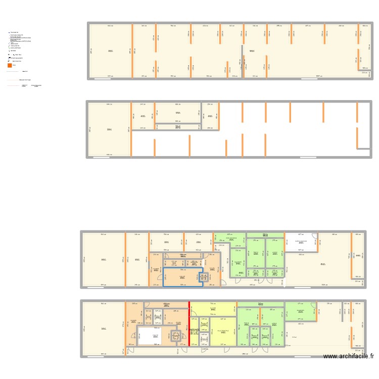 Nantes V5. Plan de 49 pièces et 1105 m2