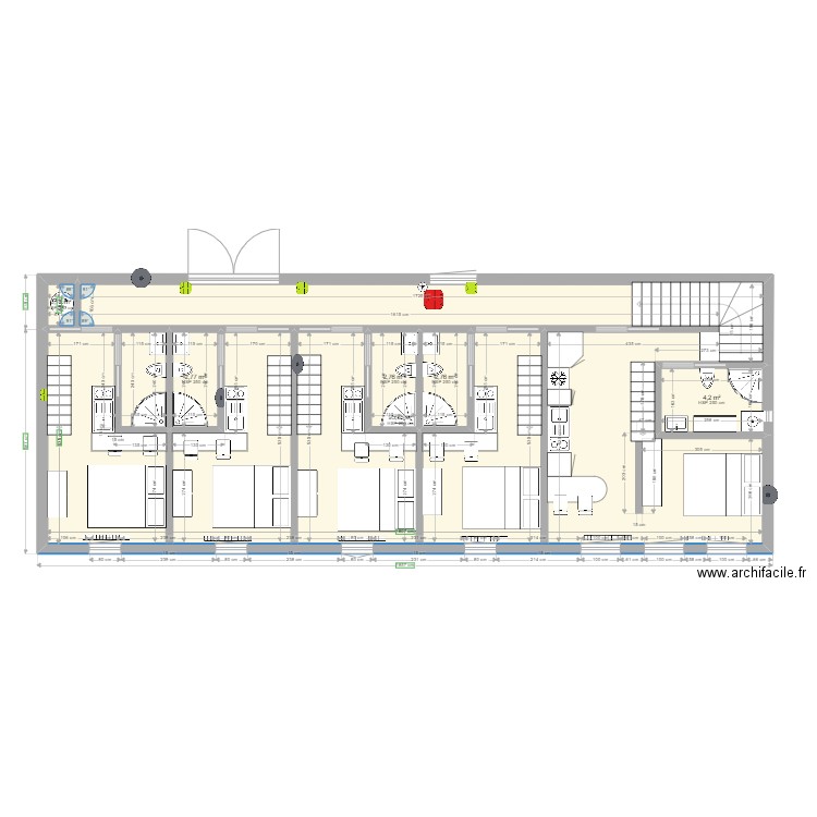 plan freycenet grange. Plan de 6 pièces et 109 m2