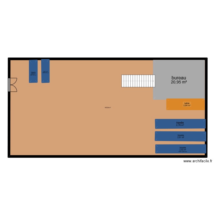 plan de carrefour. Plan de 8 pièces et 272 m2