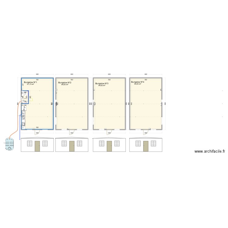 Pernik V5 - Top House pour nous à faire. Plan de 5 pièces et 219 m2