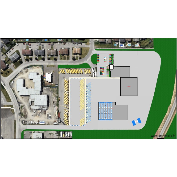 Site Assomption. Plan de 5 pièces et 1666 m2