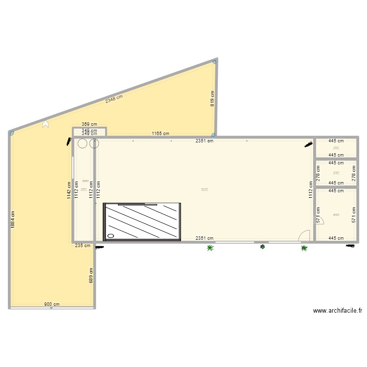 carrosserie LG. Plan de 7 pièces et 566 m2