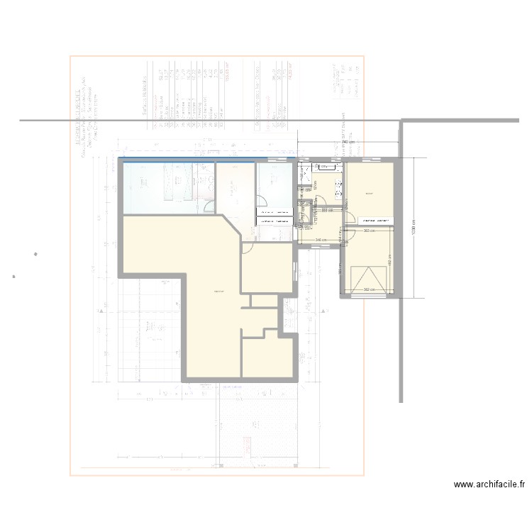 VALENTIN. Plan de 3 pièces et 154 m2