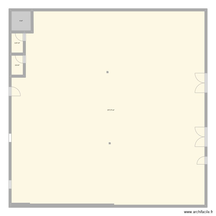 Playground. Plan de 4 pièces et 387 m2