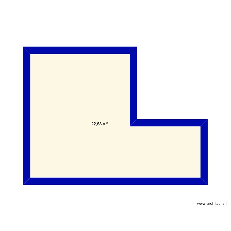 montluel. Plan de 1 pièce et 23 m2