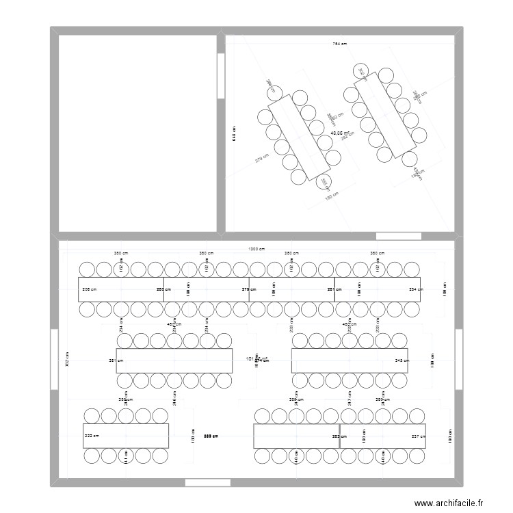 Plan 2. Plan de 2 pièces et 151 m2