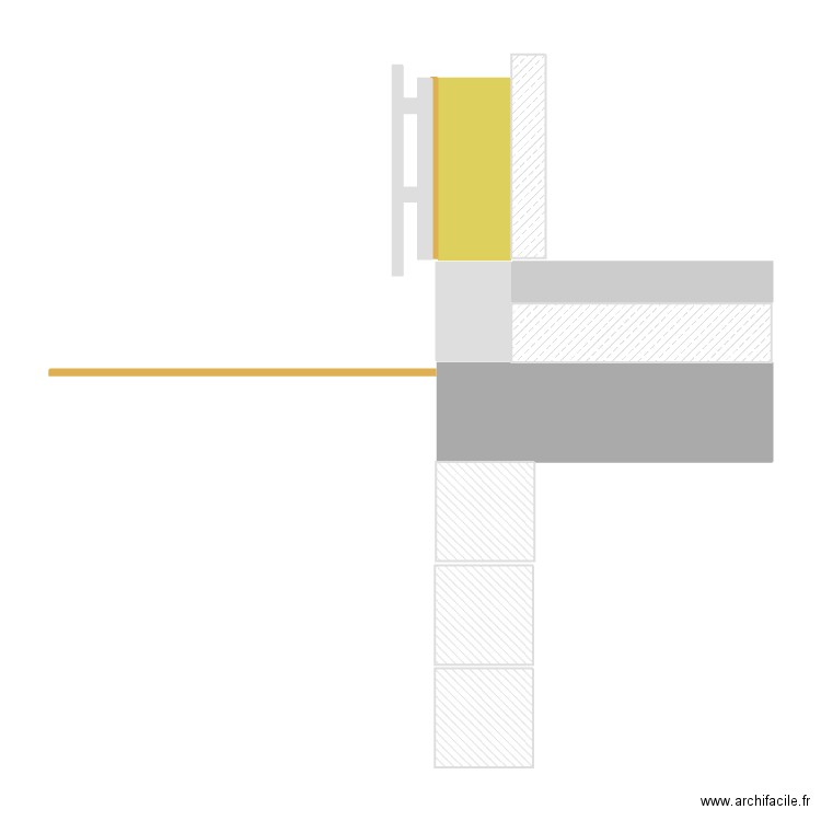 Position Ossature. Plan de 0 pièce et 0 m2