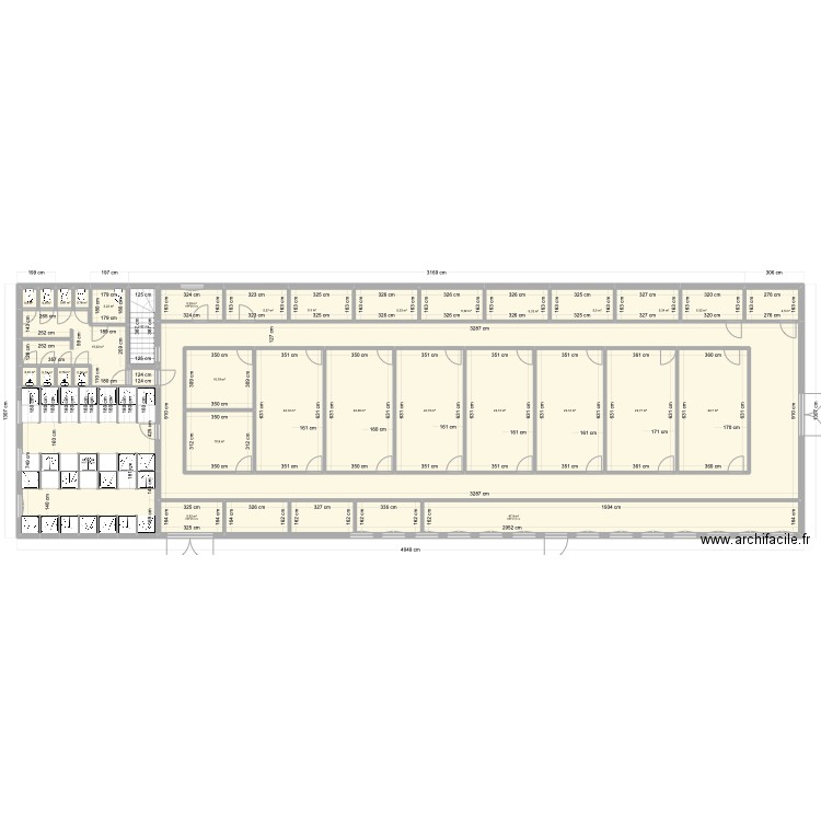 Grand Atelier atelier Gite 3. Plan de 35 pièces et 663 m2